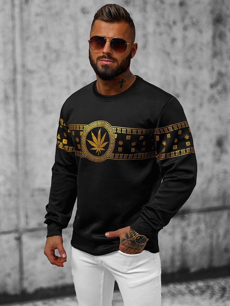 Bluza męska czarna OZONEE JS/8B1112/3