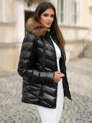 Куртка жіноча Чорно-Коричнева OZONEE JS/5M3138/392BZ