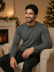 Sweter męski grafitowy OZONEE NB/MMB602/3Z