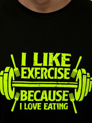 Koszulka bez rękawów męska czarno-żółta OZONEE MACH/M1210Z