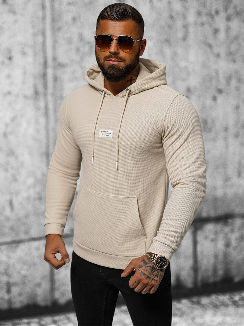 Толстовка чоловіча Бежева OZONEE O/TB2216