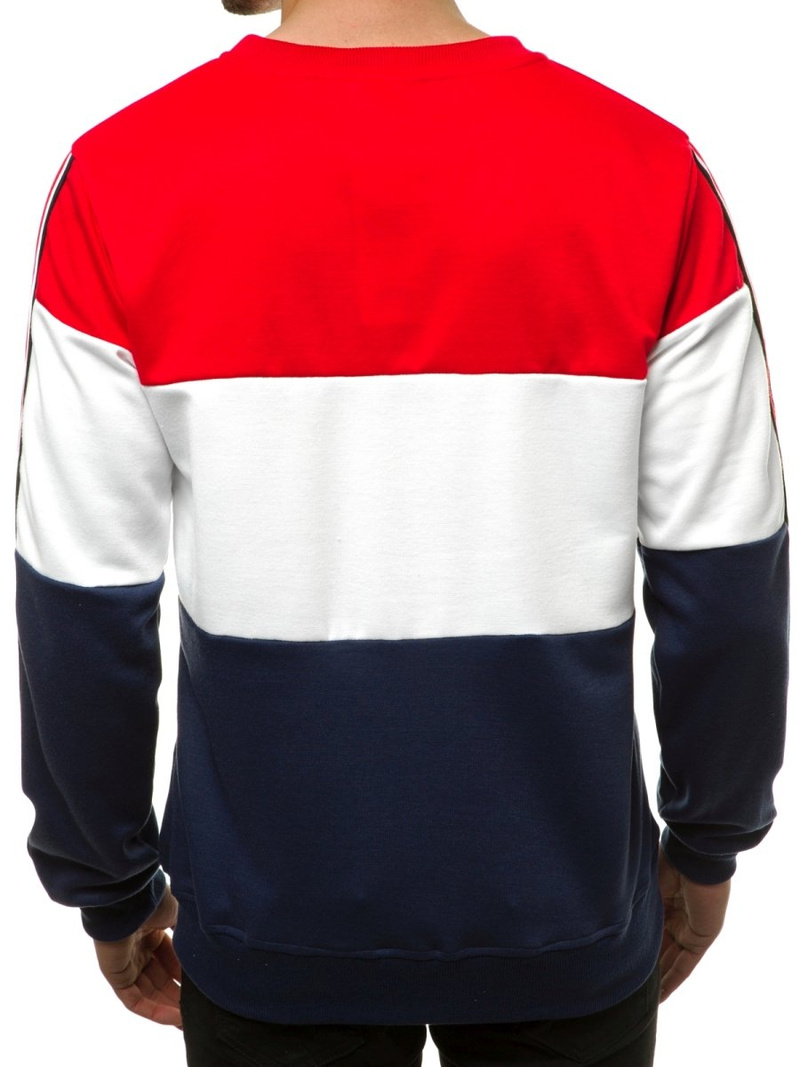 Bluza męska czerwono-granatowa OZONEE JS/JZ11036