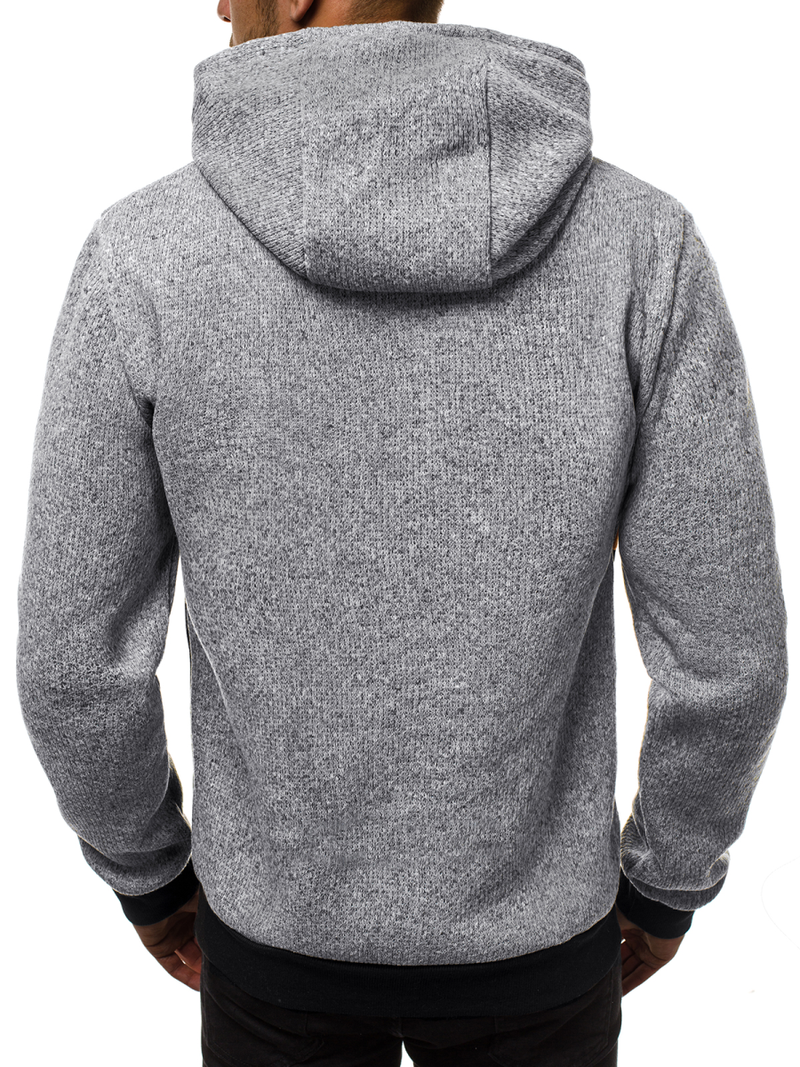 Bluza z kapturem męska szara OZONEE JS/KS1911Z