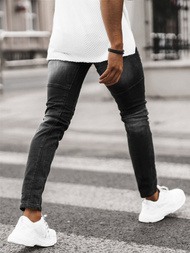 Spodnie jeansowe męskie czarne OZONEE NB/MP0046NZ