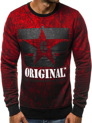 Bluza męska czerwona OZONEE JS/DD257