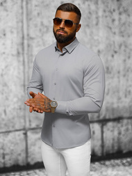 Класична сорочка чоловіча сірий OZONEE O/V61