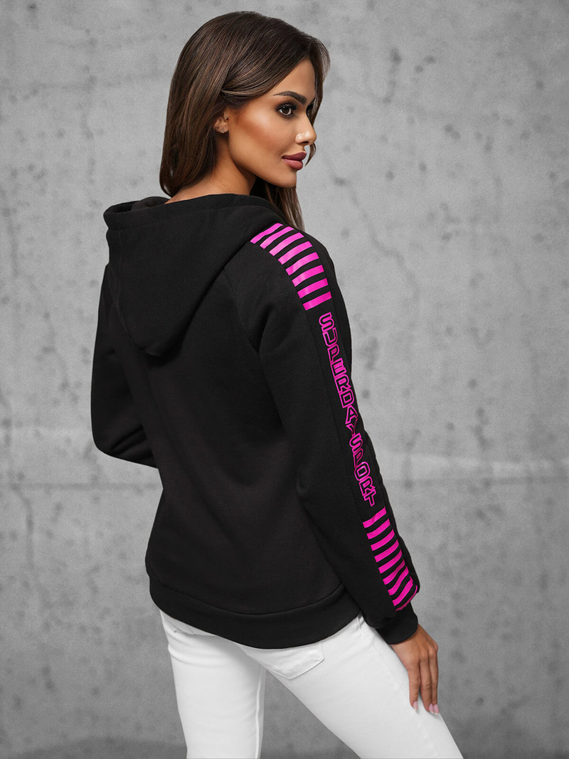 Bluza rozpinana damska czarna OZONEE JS/KSW3012Z