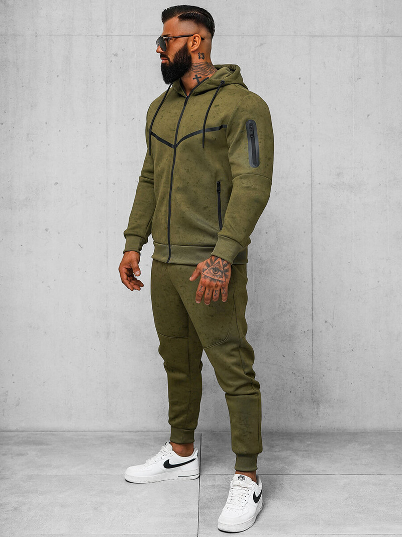 Komplet dresowy męski zielony OZONEE JS/27C6503/29