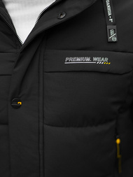 Kurtka zimowa męska czarna OZONEE JS/22M58/392