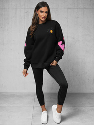 Bluza oversize czarna OZONEE O/SWE23041Z