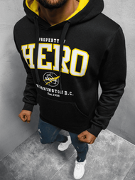 Bluza z kapturem męska czarna OZONEE JS/Y10056