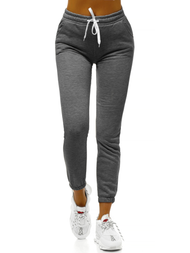 Спортивні штани жіночі графіт OZONEE JS/KSW5008
