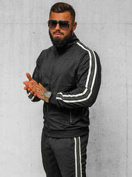 Komplet dresowy męski czarny OZONEE O/3C101/9