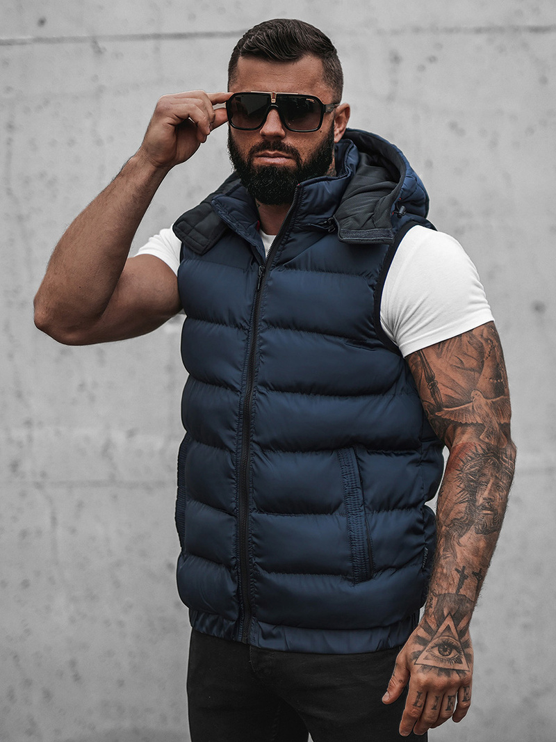 Безрукавка чоловіча Ультрамаринова OZONEE N/7129Z