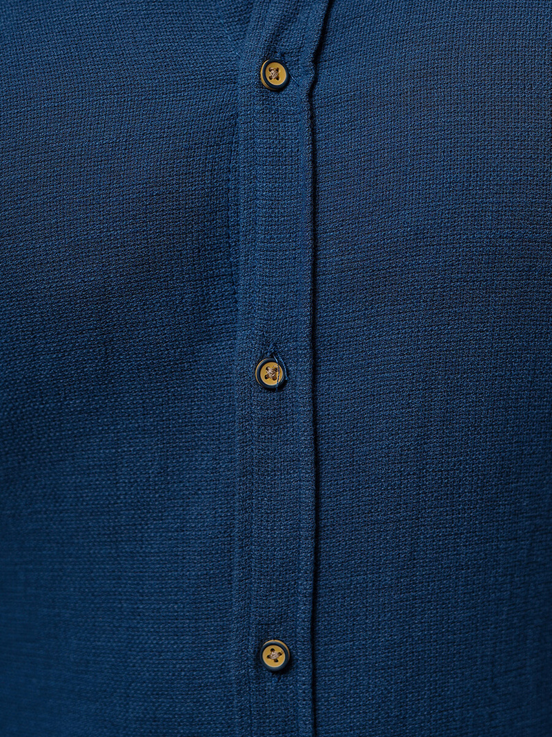 Класична сорочка чоловіча tемно-cиня OZONEE O/V26