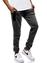Spodnie dresowe męskie grafitowe OZONEE JS/JZ11020