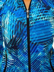 Komplet sportowy trzyczęściowy damski niebieski OZONEE O/MS018