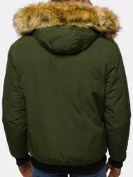 Kurtka zimowa męska z futerkiem khaki OZONEE JS/M2019/136Z