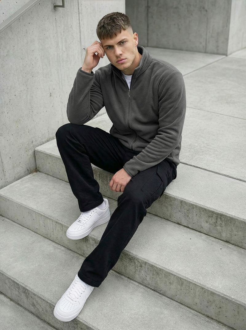 Чоловічий світшот графітовий OZONEE JS/HH016/5