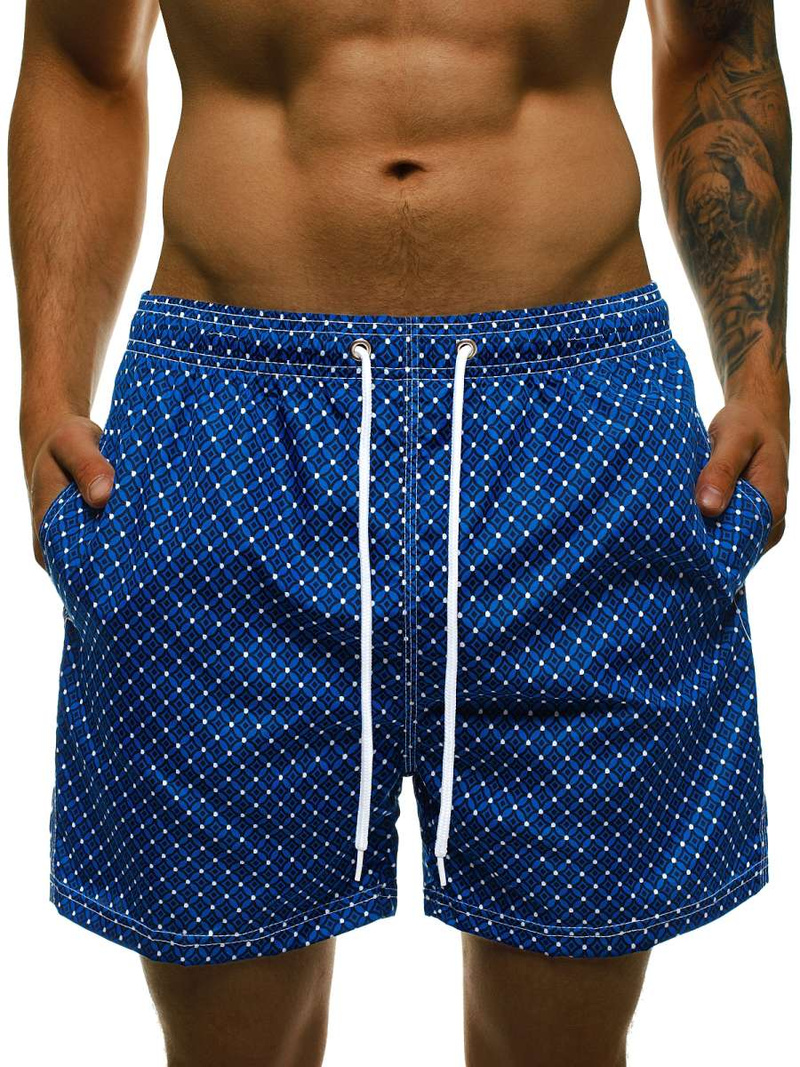 Spodenki kąpielowe męskie niebieskie OZONEE JS/ST036