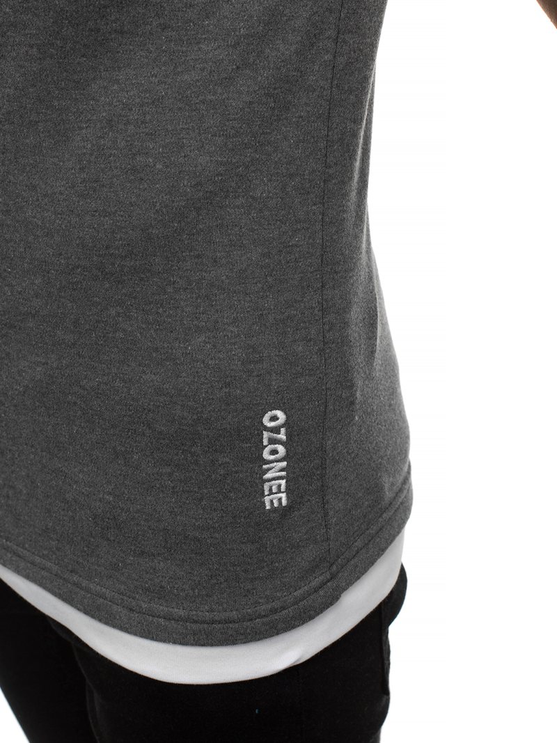 Футболка чоловіча Темно-Сiра OZONEE O/1273Z