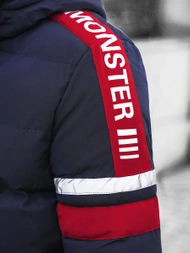 Kurtka zimowa męska pikowana granatowa OZONEE JS/M8103