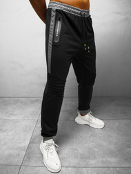 Spodnie dresowe męskie czarne OZONEE JS/68K10326