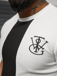 T-shirt męski biały OZONEE O/L1184