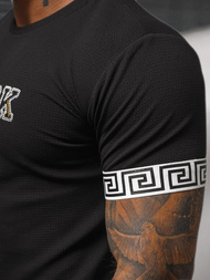 T-shirt męski czarny OZONEE O/T7571