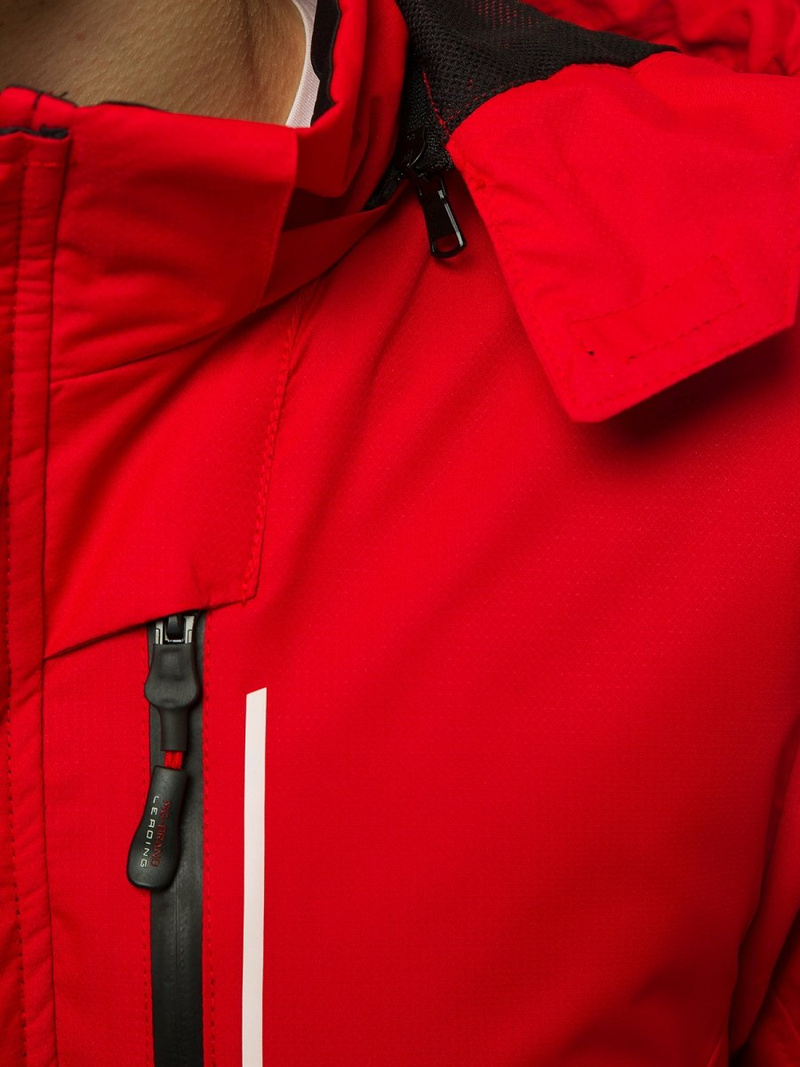 Kurtka przejściowa męska czerwona OZONEE MG/2517