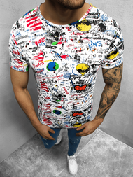 T-Shirt męski z nadrukiem kolorowy OZONEE O/BL56