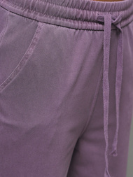 Spodnie jeansowe damskie wide leg fioletowe OZONEE O/330098