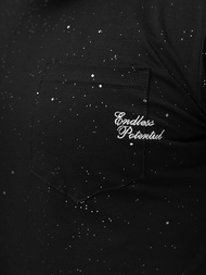 T-shirt męski slim fit czarny OZONEE O/QQ1387