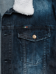 Чоловіча джинсова куртка tемно-cиня OZONEE NB/MJ516BSZ