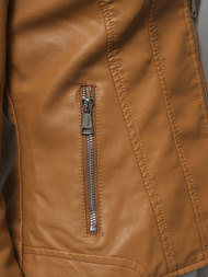 Kurtka skórzana damska camelowa OZONEE JS/11Z8052