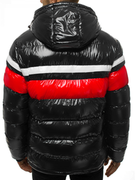 Kurtka zimowa męska pikowana czarna OZONEE N/6463