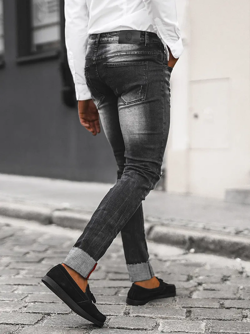 Чоловічі джинси Чорнi OZONEE NB/MP0126N