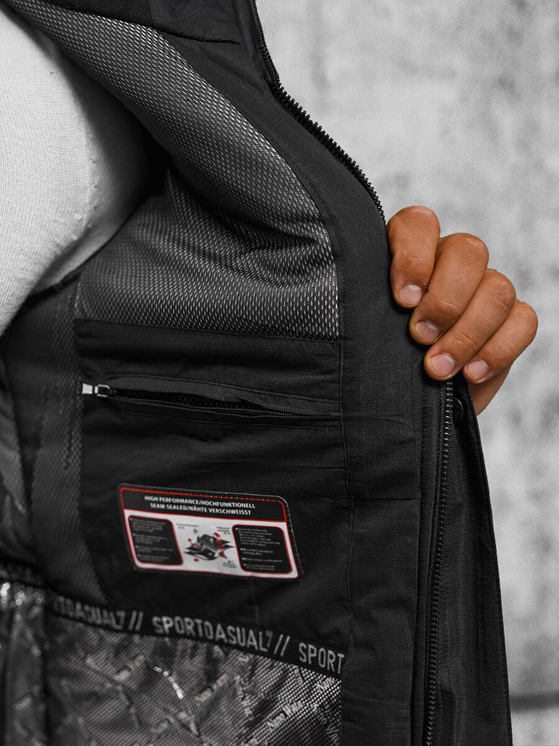 Куртка чоловіча чорна OZONEE JS/22M321/392