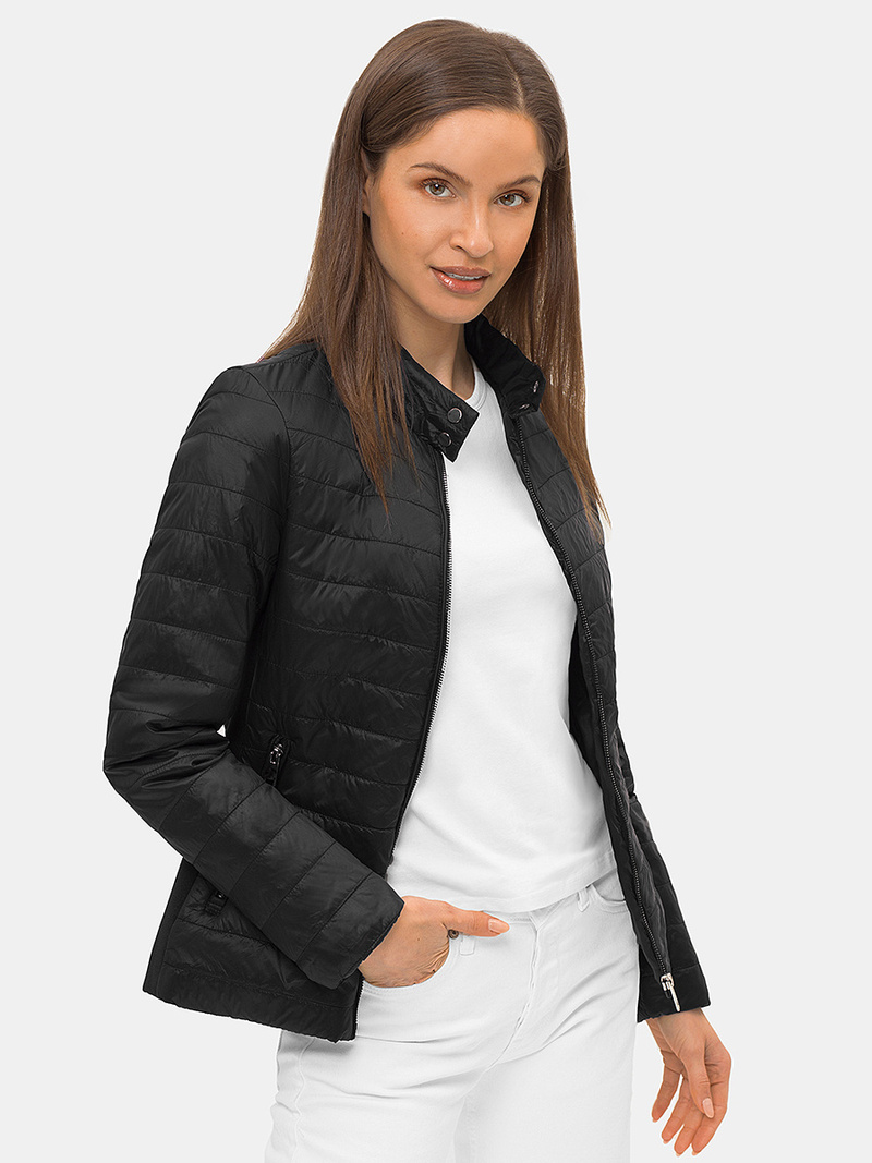 Kurtka przejściowa damska czarna OZONEE N/7013/1