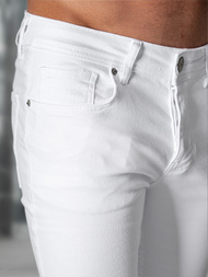 Spodnie jeansowe męskie slim fit białe OZONEE E/5391/01Z