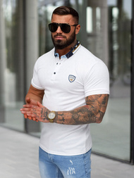 Koszulka męska polo biała OZONEE O/QQ921