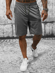 Spodenki dresowe męskie grafitowe OZONEE JS/8K289