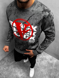 Толстовка чоловіча Темно-сіра OZONEE JS/DD225Z