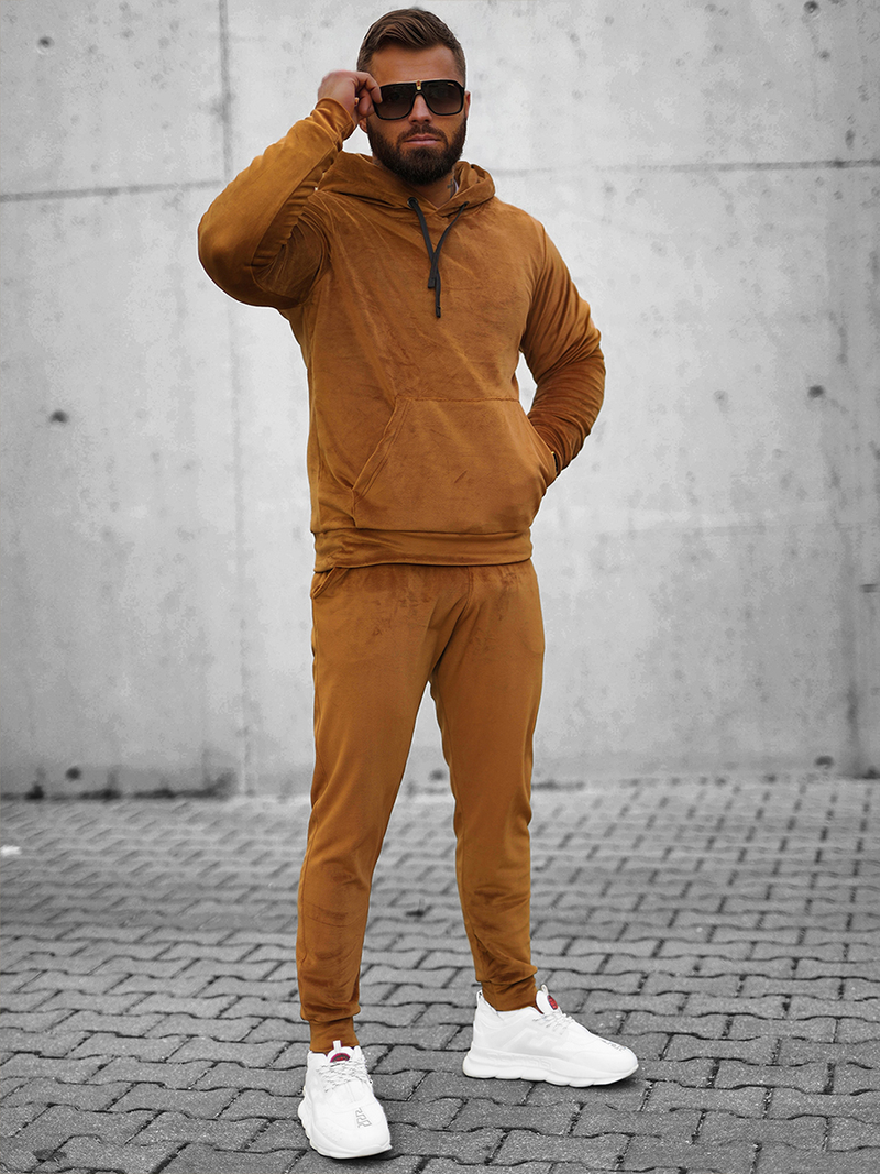 Спортивний костюм чоловічій Гiрчичний OZONEE O/12139