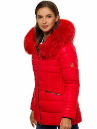 Kurtka zimowa damska czerwona OZONEE O/SW027/4