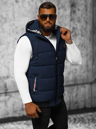 Безрукавка чоловіча tемно-cиня OZONEE JS/84M3028/215