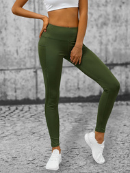 Legginsy damskie khaki OZONEE O/YY9282