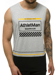 Koszulka męska bez rękawów szara OZONEE JS/SS11079