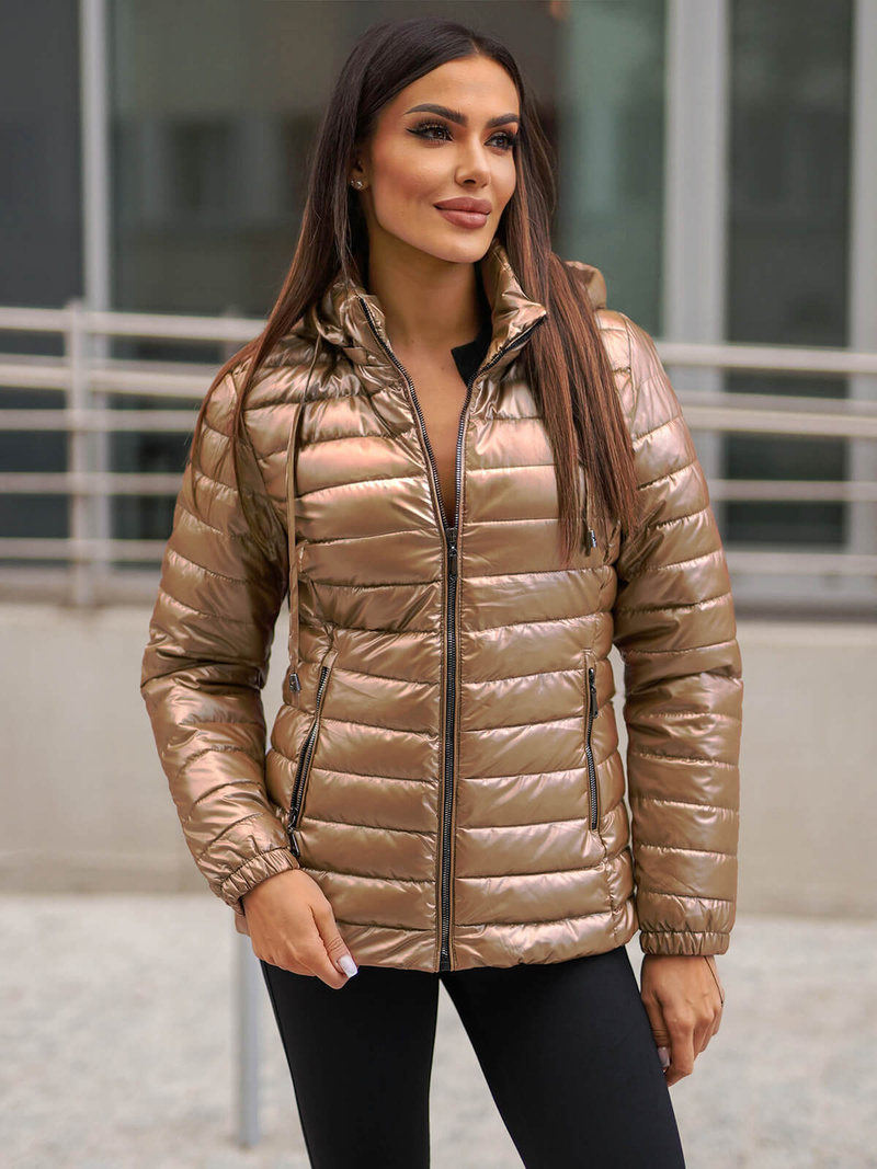 Куртка жіноча золото OZONEE JS/16M9106/84