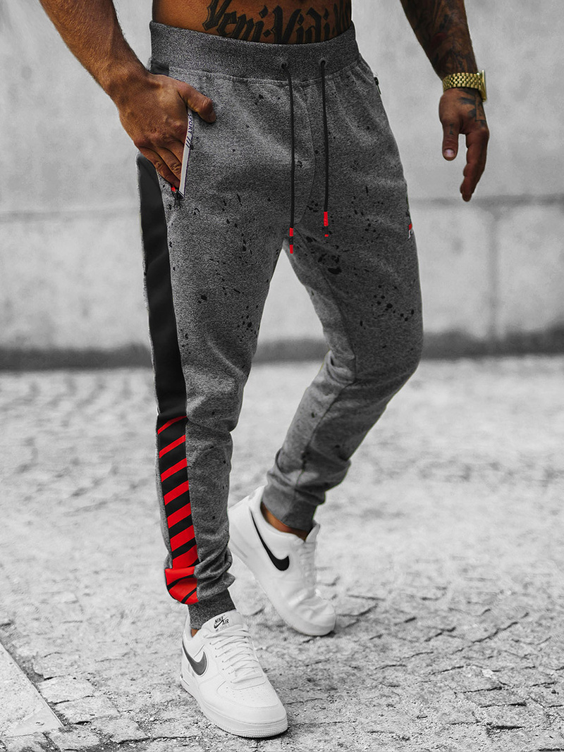 Штани спортивні чоловічі Графітові OZONEE JS/K10232Z